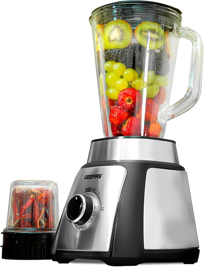 Geepas 2'si 1 Arada Blender 1,5L 500W  (44076UK)