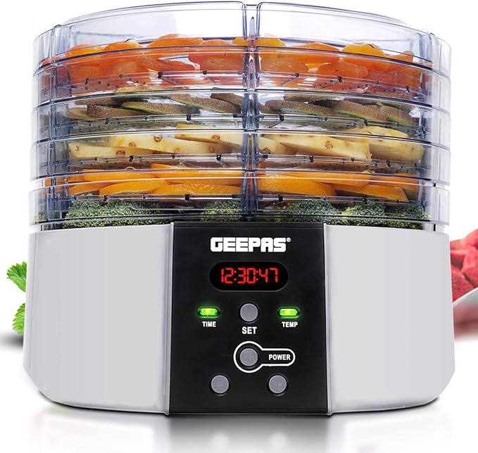 Geepas Dijital Gıda Kurutma Makinesi 520W (63013UK)