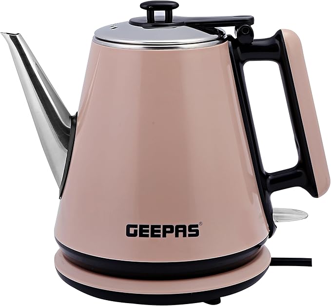 Geepas Taşınabilir Çift Katmanlı 1.2L Elektrikli Su Isıtıcısı Ketıl (38012)