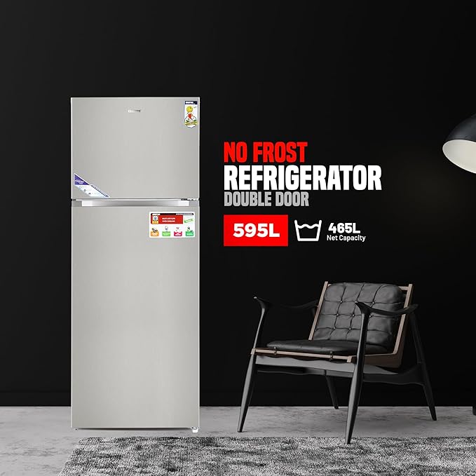 Geepas No Frost Çift Kapılı Buzdolabı 595LT (6021SSXN)