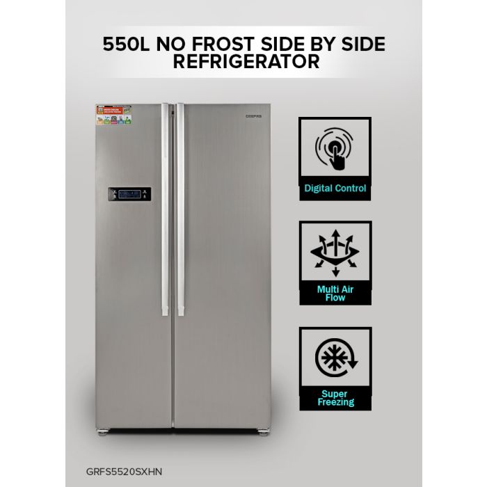 Geepas No Frost Buzdolabı 550 LT (5520SXHN)