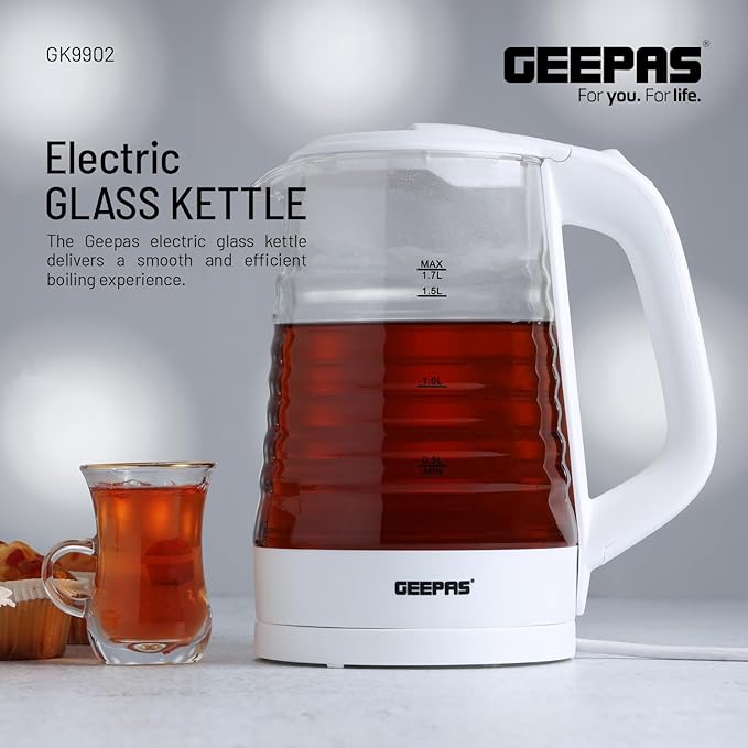 Geepas Elektrikli Cam Su Isıtıcısı Ketıl 1.7 L (9902)
