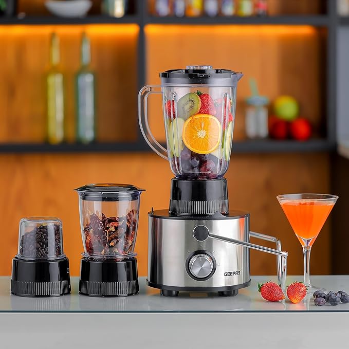 GEEPAS 4'ü 1 Arada Blender ve Meyve Suyu Sıkacağı (44016)