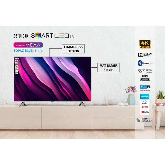 Geepas Smart LED 65 Inch 4K Ultra HD (6569SVUHD)