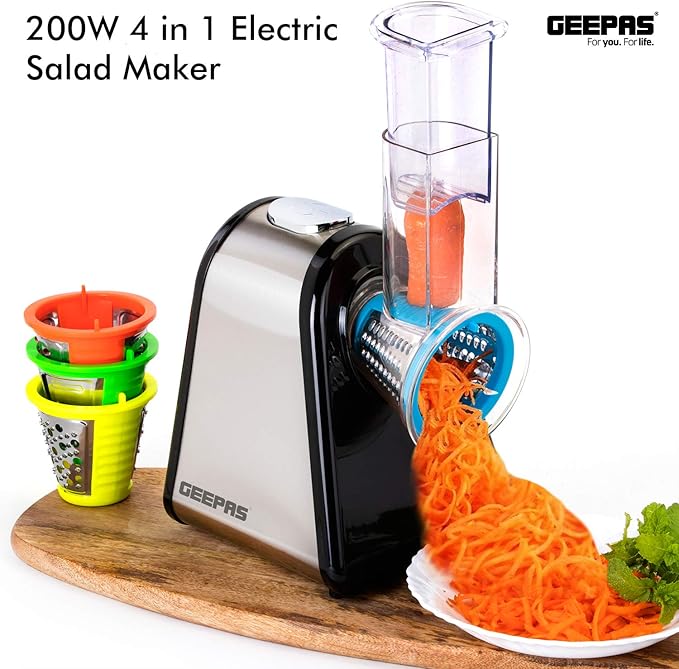 Geepas  4'ü 1 Arada Çok Amaçlı Elektirikli Makine 200W (63022UK)