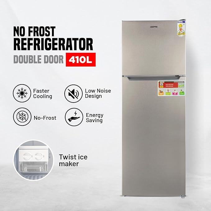 Geepas No Frost Çift Kapılı Buzdolabı (4120SSXN)