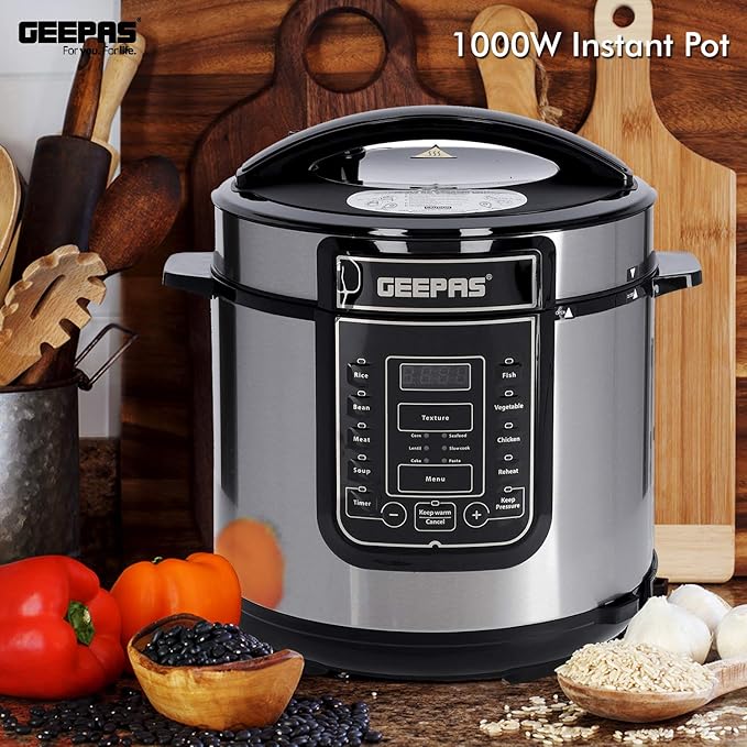Geepas  7'si 1 Arada Elektrikli Düdüklü Tencere 1000W (5326)