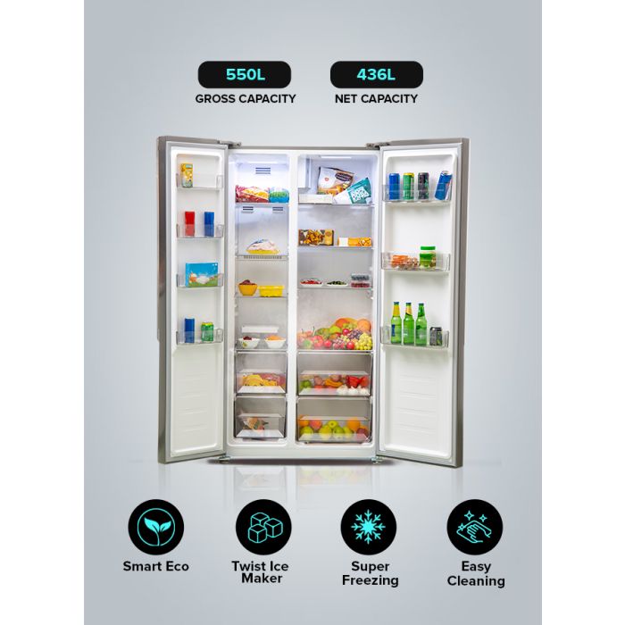 Geepas No Frost Buzdolabı 550 LT (5520SXHN)
