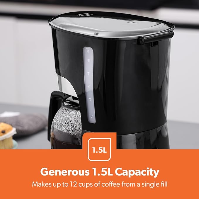 Geepas Filtre Kahve Makinesi, 1,5 L (6103)