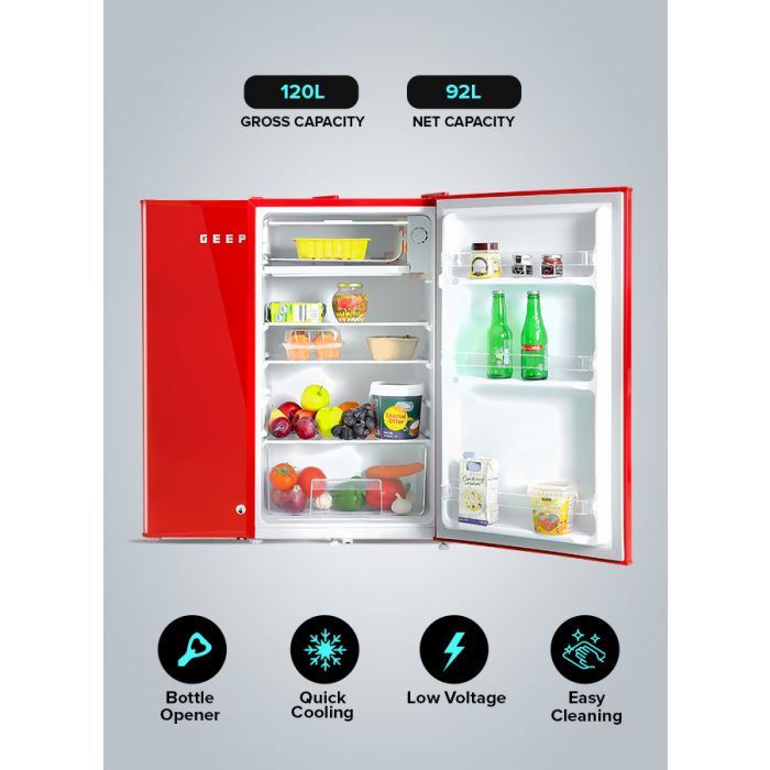 Geepas Tek Kapılı Mini Defrost Buzdolabı 120LT (1202RXE)