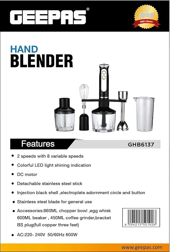 Geepas El Blenderı - Çok Amaçlı (6137)