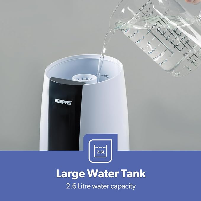 Geepas Yatak Odası Nemlendirici 2.6L (63072UK)