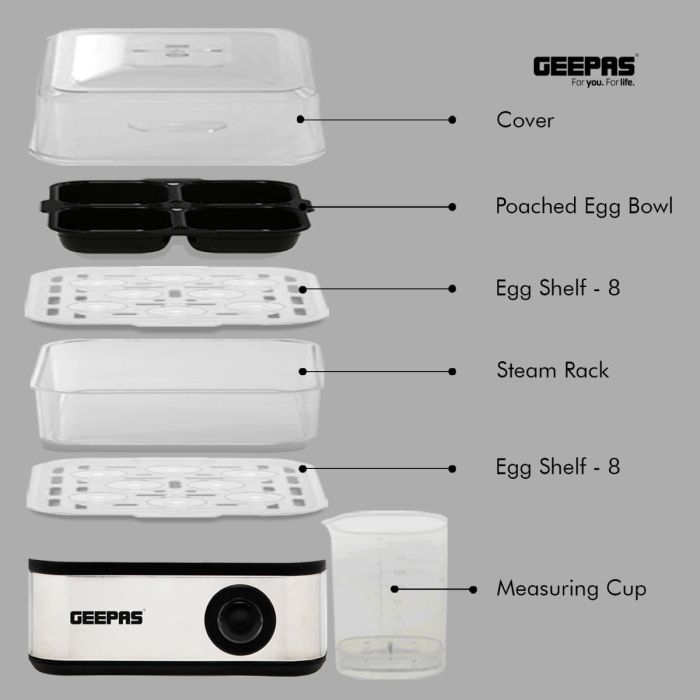 Geepas Elektrikli Yumurta Haşlama Makinesi  500W  (63019UK)