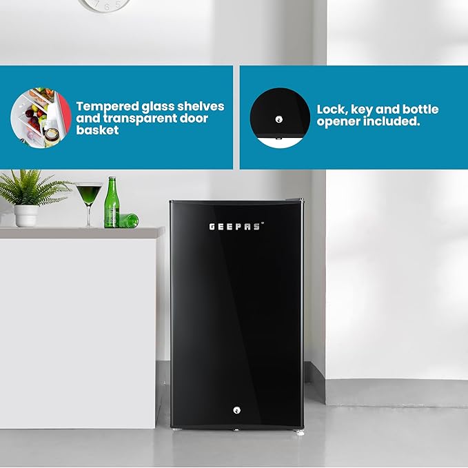 Geepas  Tek Kapılı Mini Defrost Buzdolabı 120LT (1212BXE)