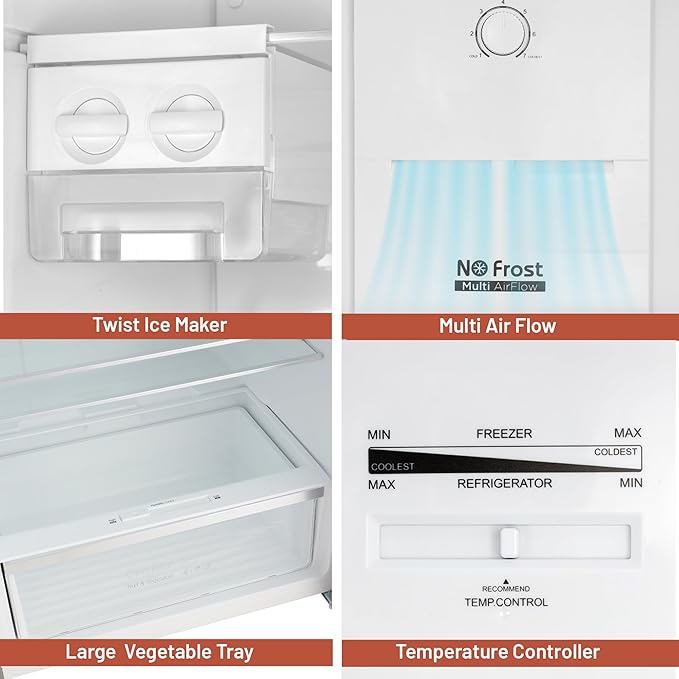 Geepas No Frost Çift Kapılı Buzdolabı 595LT (6021SSXN)