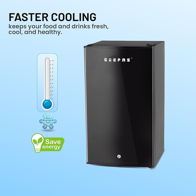 Geepas  Tek Kapılı Mini Defrost Buzdolabı 120LT (1212BXE)