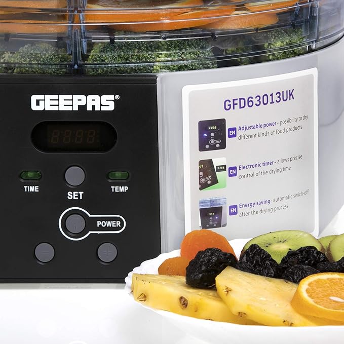Geepas Dijital Gıda Kurutma Makinesi 520W (63013UK)