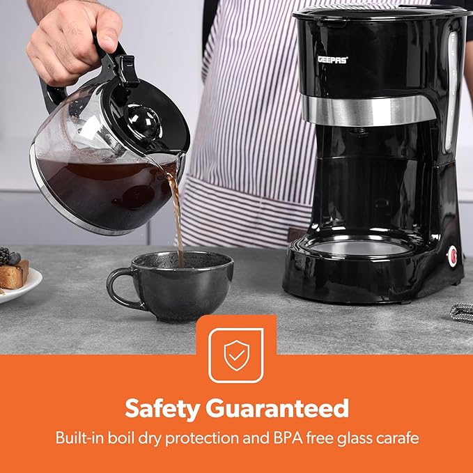 Geepas Filtre Kahve Makinesi, 1,5 L (6103)