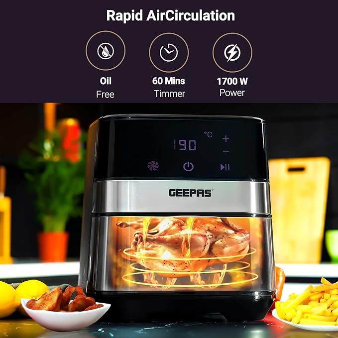 Geepas Dijital AirFryer 5LT (37510)