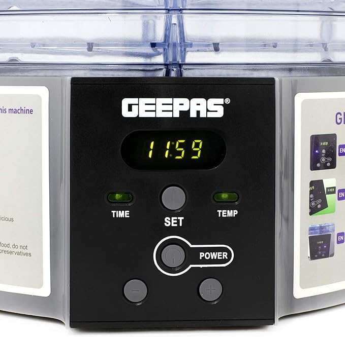 Geepas Dijital Gıda Kurutma Makinesi 520W (63013UK)