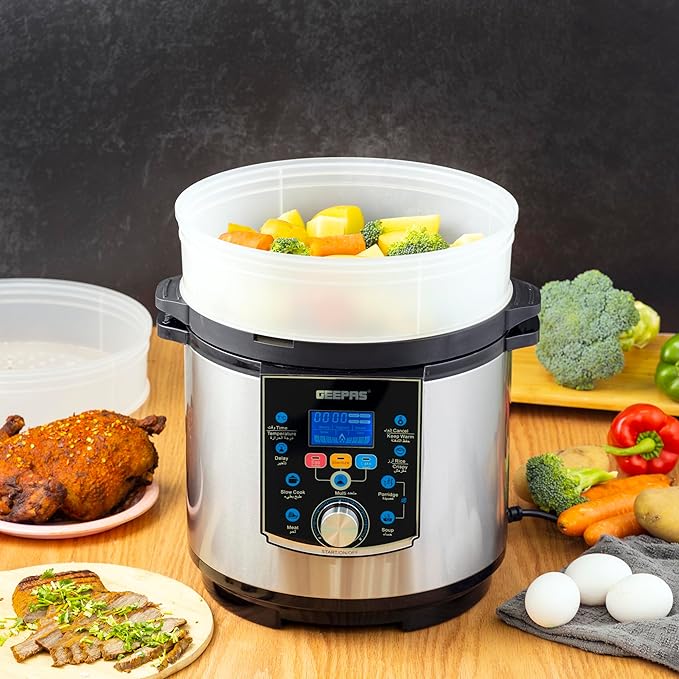 Geepas Çok Fonksiyonlu Düdüklü Tencere 6L (35037)