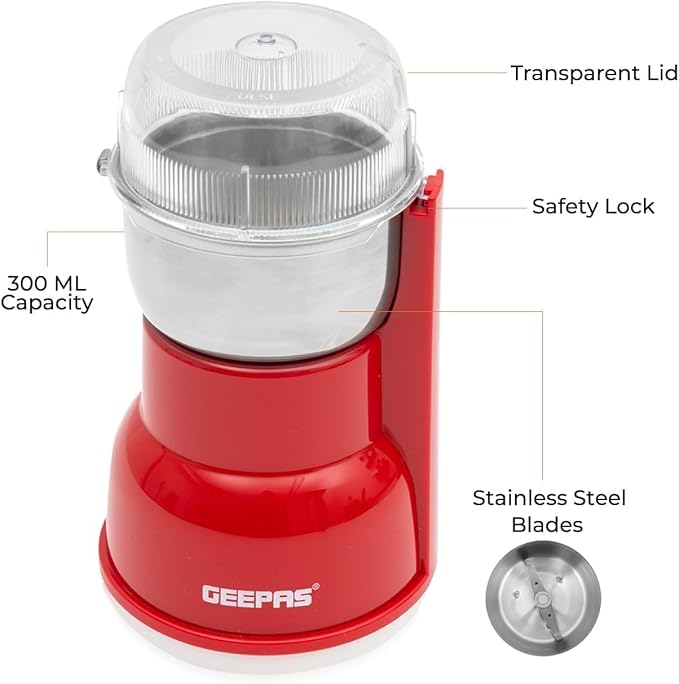 Geepas Elektrikli Kahve Öğütücü 150W (5440)