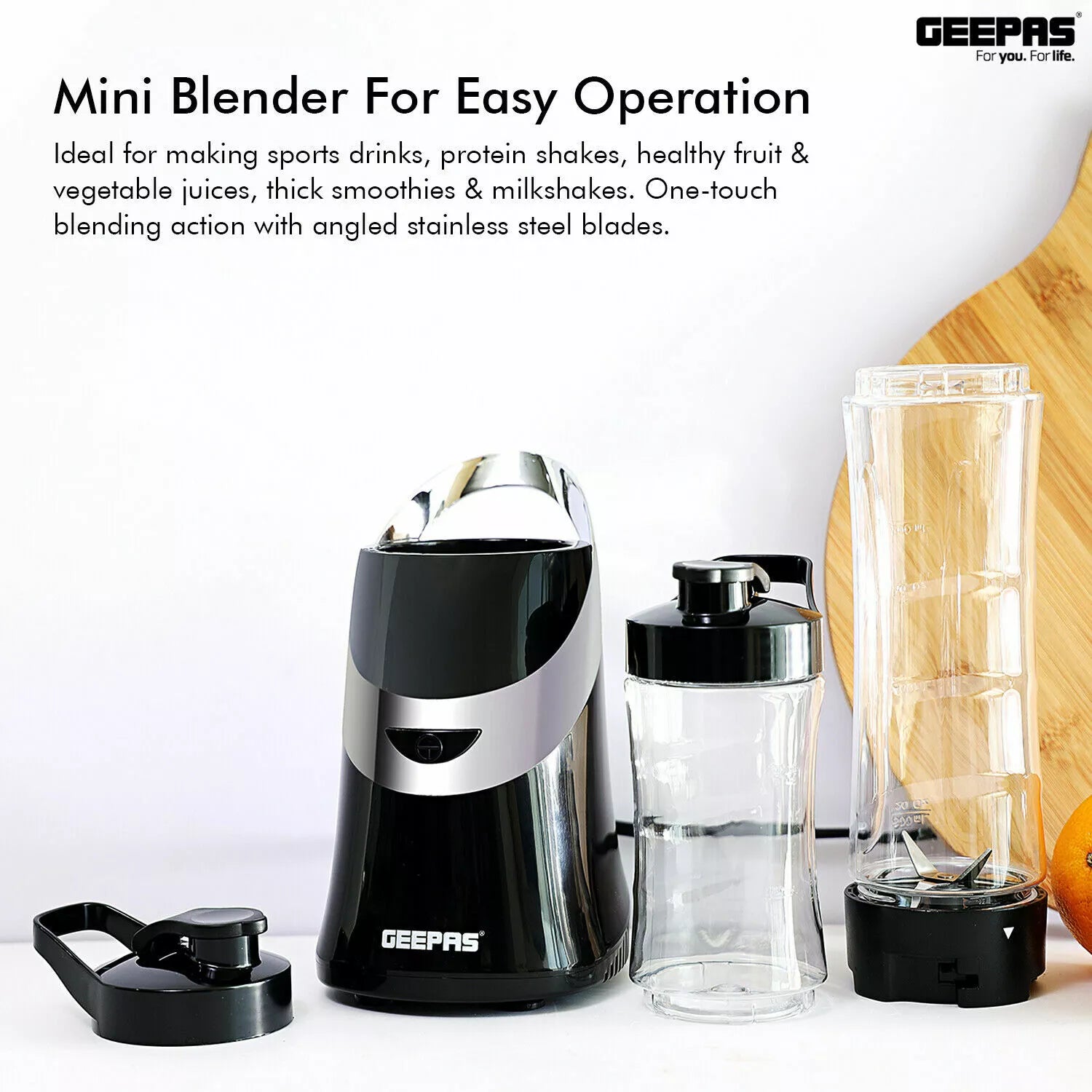Geepas  Sporcu Seyahat Blender 350W (44020UK)