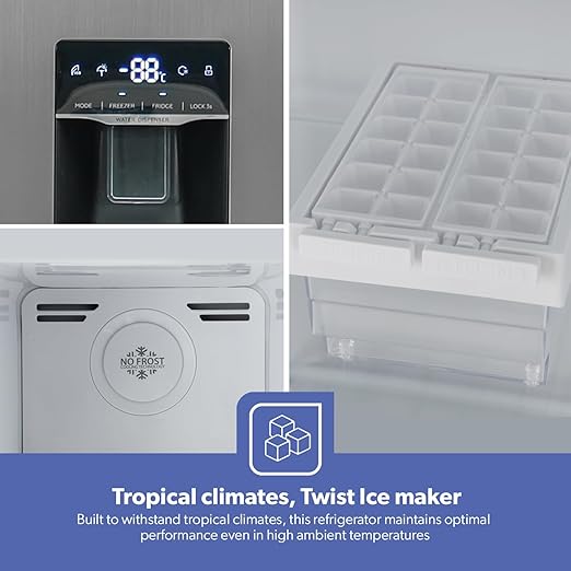 Geepas  No Frost  Buzdolabı 670L Brüt/521L (GRFS6622SWXHN)