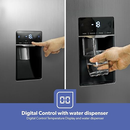 Geepas  No Frost  Buzdolabı 670L Brüt/521L (GRFS6622SWXHN)